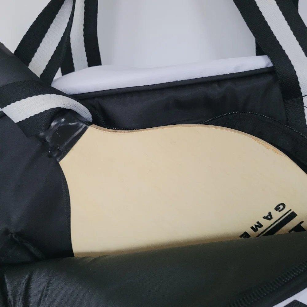 Classic Black and White Duffel Bag